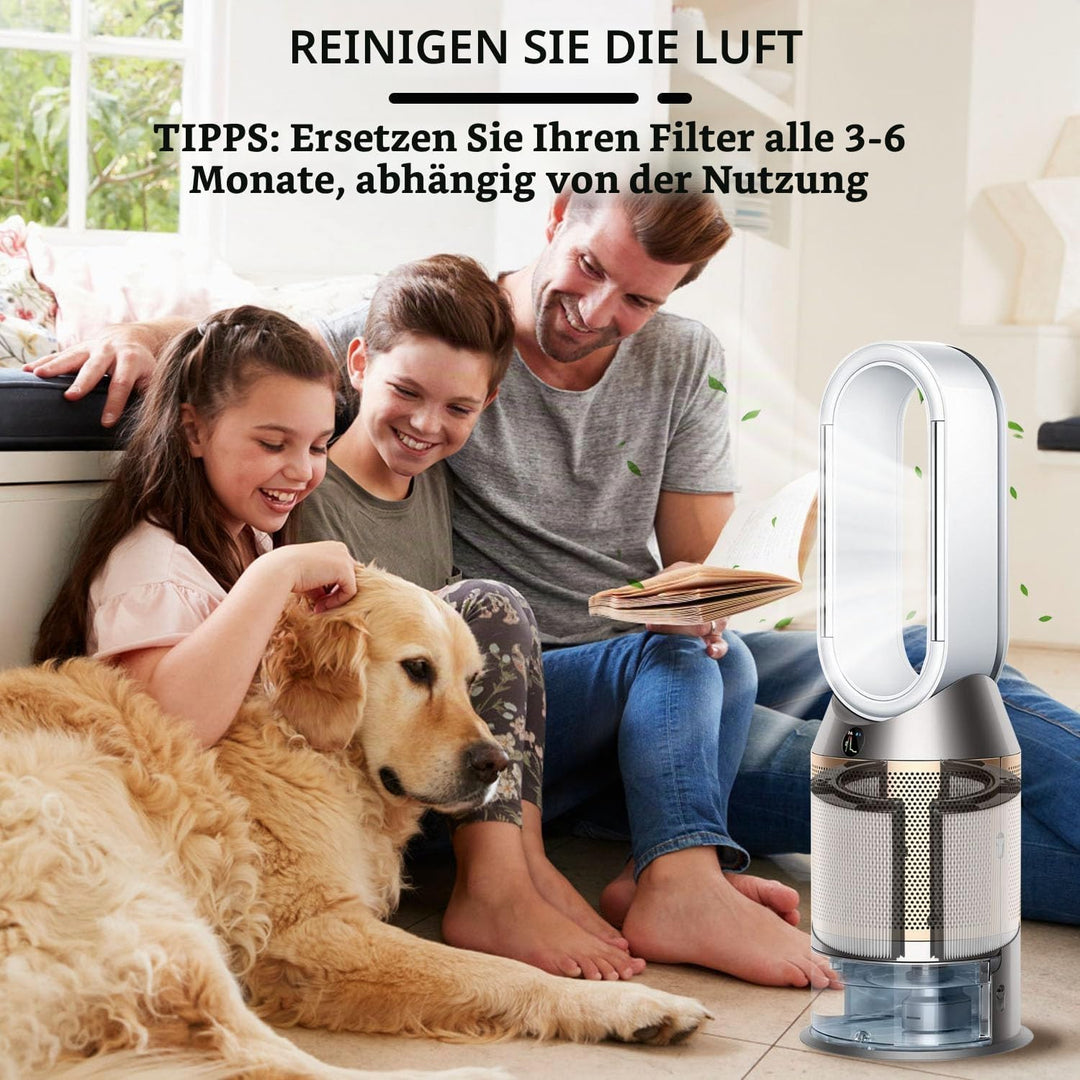 Luftreiniger Filter kompatibel mit Dyson HP04 TP04 DP04 PH04 HP09 TP09 HP07 TP07 PH03 PH01, H13 Grad