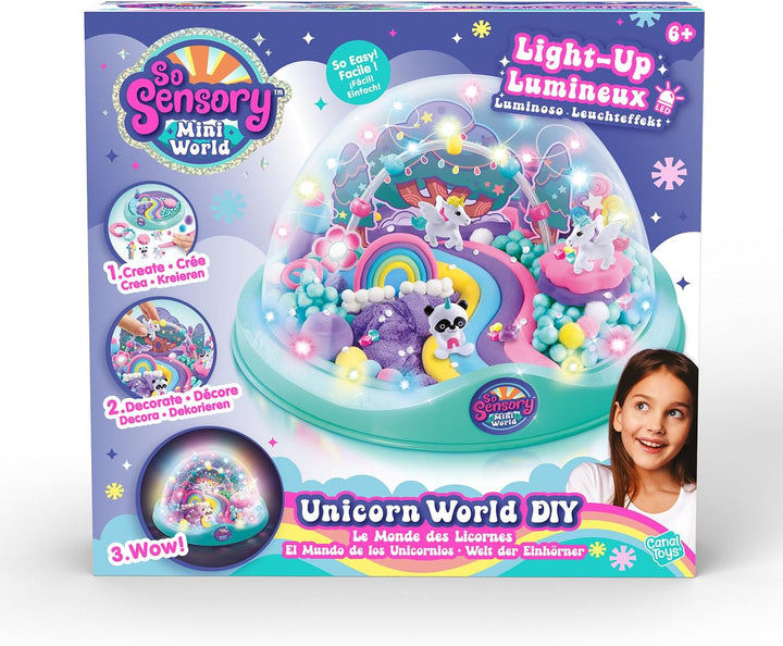 C Toys So Sensory Mini World – Die Welt der Einhörner DIY – Set zum Erstellen Ihrer Welt – Geschenki