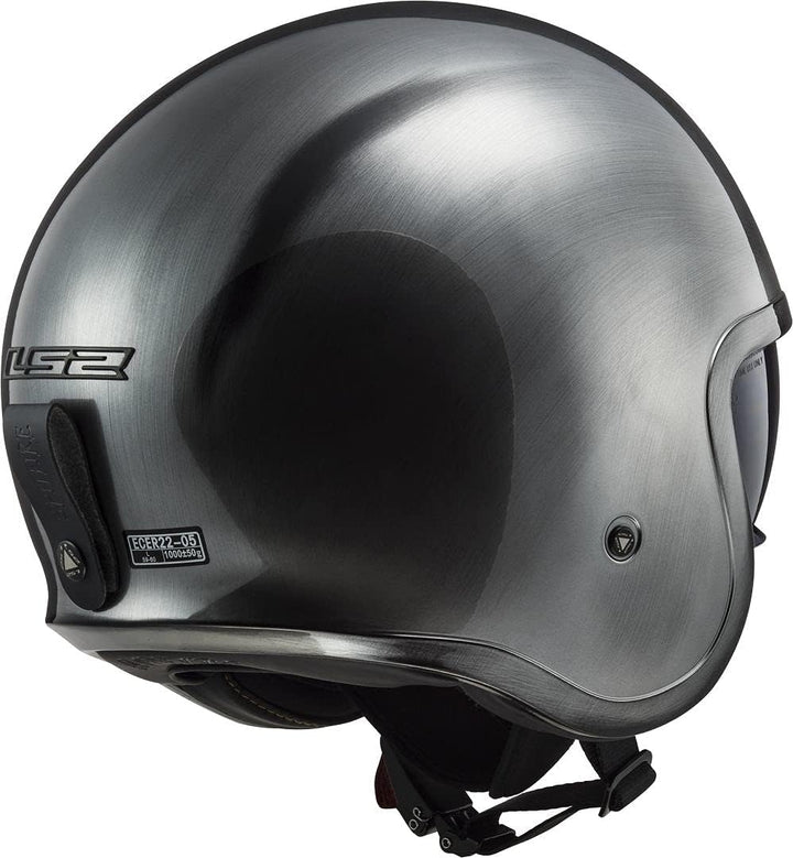 LS2 Motorradhelm Spitfire Jeans Titanium, XL XL Jeans Titanium, XL Jeans Titanium