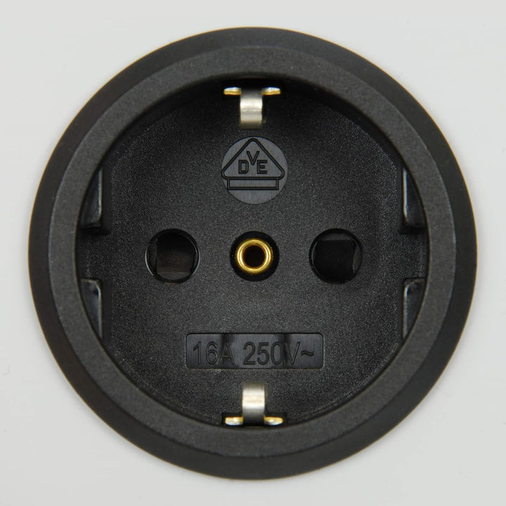 EHMANN Aluminium Steckdosenleiste 0616x0g048001 Master/Slave pro, 4fach, 1x USB-C 18W, 1,5m Zuleitun