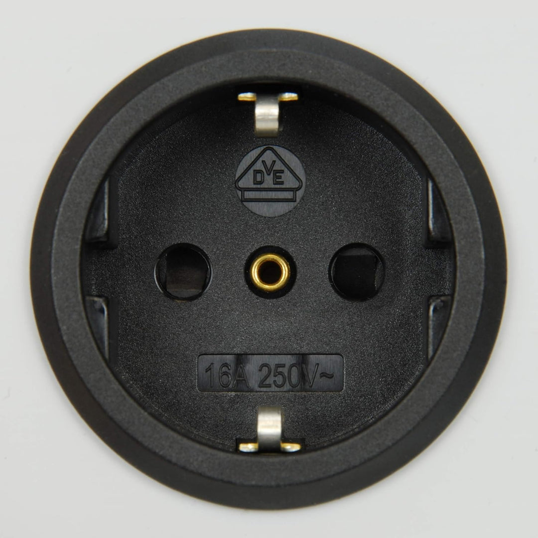 Ehmann 0201x00052301 Steckdosenleiste Universal mit Schalter, 5-Fach, 1,5 m Zuleitung, 1,5 m Zuleitu