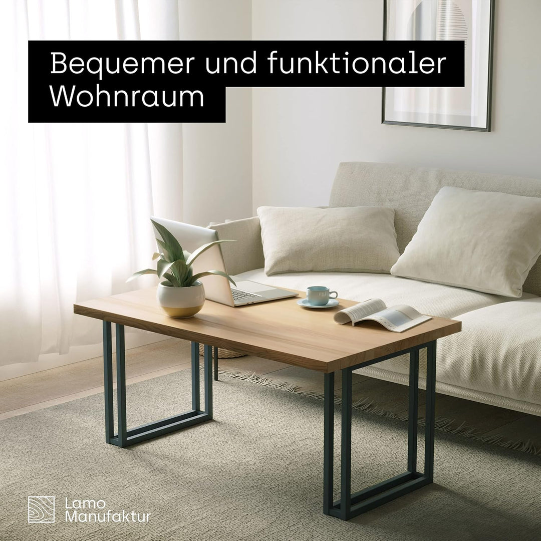 LAMO Manufaktur Tischbeine für Schreibtisch Esstisch, Frame, Vierkantprofil 20x20 mm, Tischgestell 5