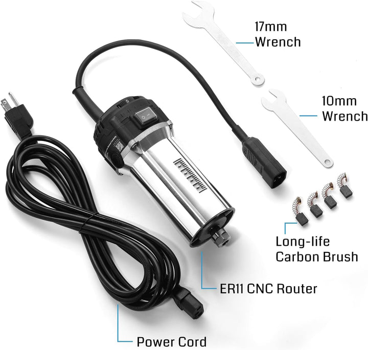 SainSmart 710W Kompakter Router mit 65 mm Durchmesser, 6 variablen Geschwindigkeiten, Handtrimmer-Ro