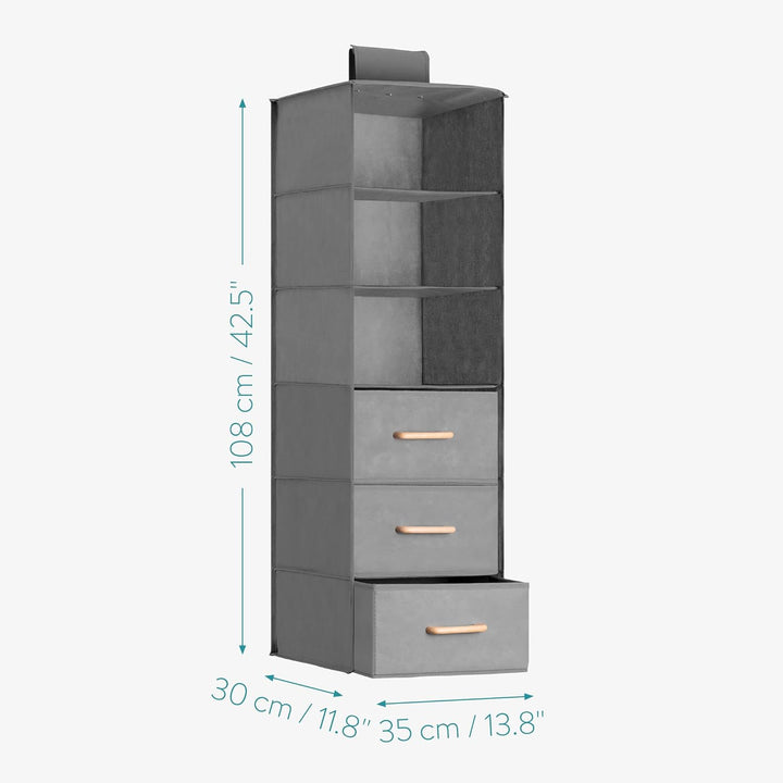 Navaris Hanging Shelf with Drawer