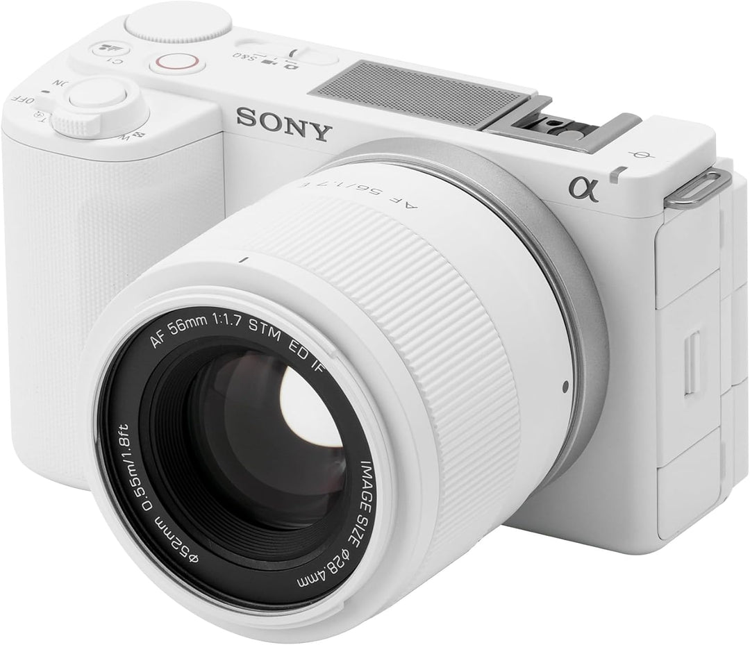 VILTROX AF 56mm f/1.7 E STM Objektiv für Sony E, Weiss Limited Edition 56mm F1.7 Autofokus-Objektiv
