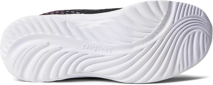 Skechers Dreamy Dancer Radiant Rogue Sneaker 28 EU Black Lavender Mesh Multi Trim, 28 EU Black Laven