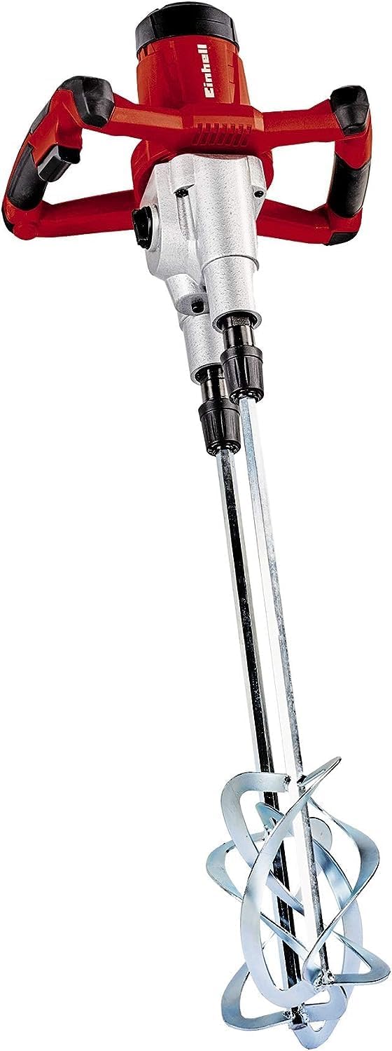 Einhell Farb-Mörtelrührer TE-MX 1600-2 CE Twin (1600 W, 2-Gang-Getriebe, gegenläufige Rührer, robust