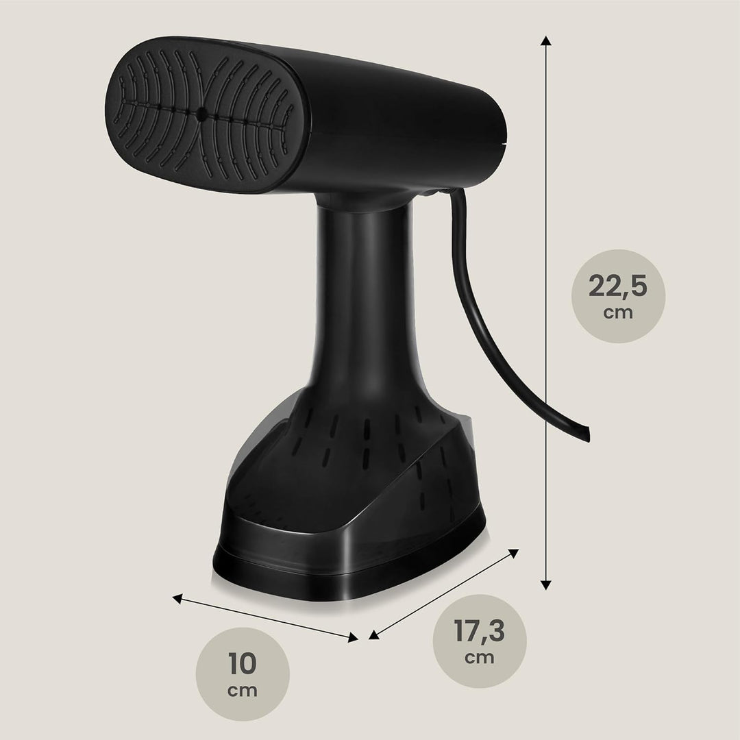 ZEEGMA FRISKEER 2-in-1 tragbarer Dampfglätter, Steamer, Dampfbügeleisen 1640 W, 380 ml Dampfleistung