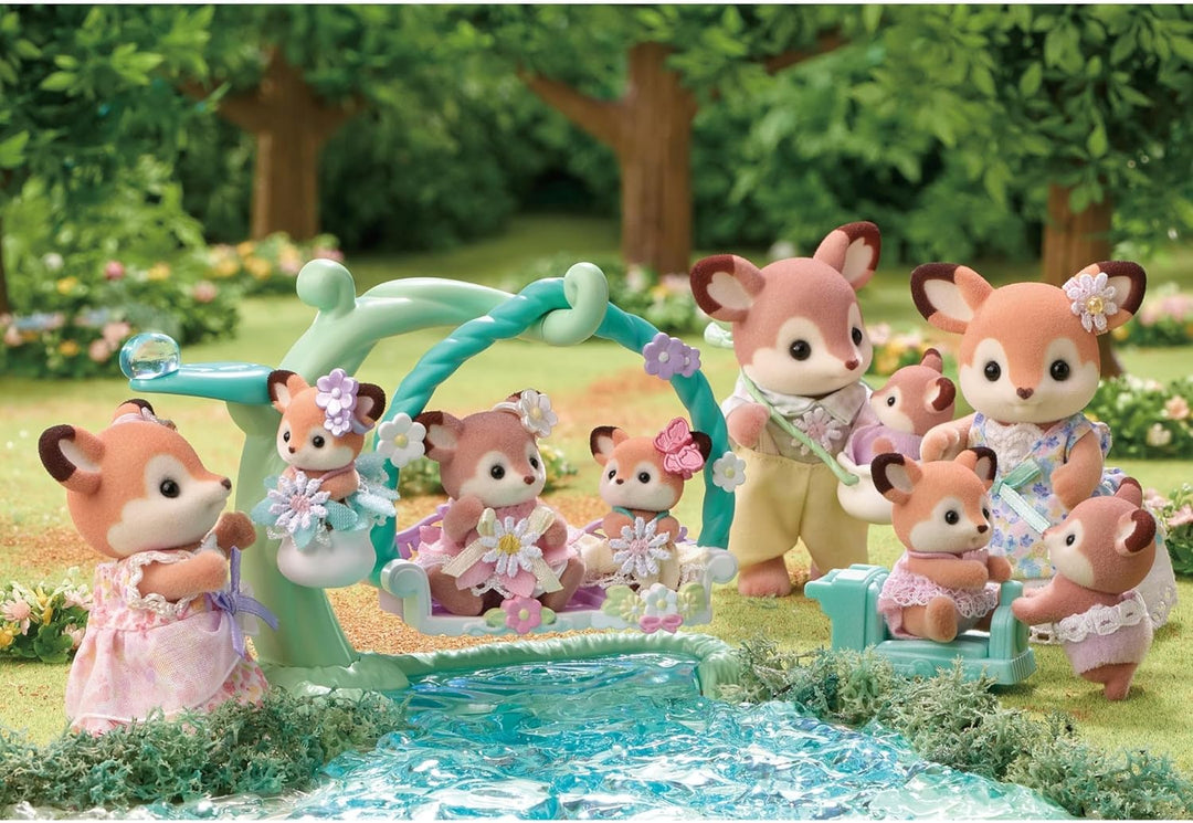 Sylvanian Families 5799 REH Familie, Tierfiguren Wald, Spielzeug für Kinder ab 3 Jahren
