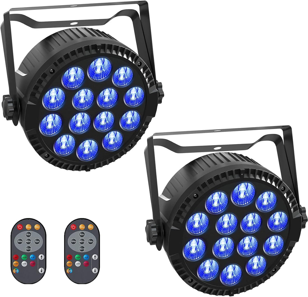 2PCS RGBW LED Par Licht, HOLDLAMP 84W Par Scheinwerfer mit Sound Aktivierung, DMX 4/8CH bühnenlicht