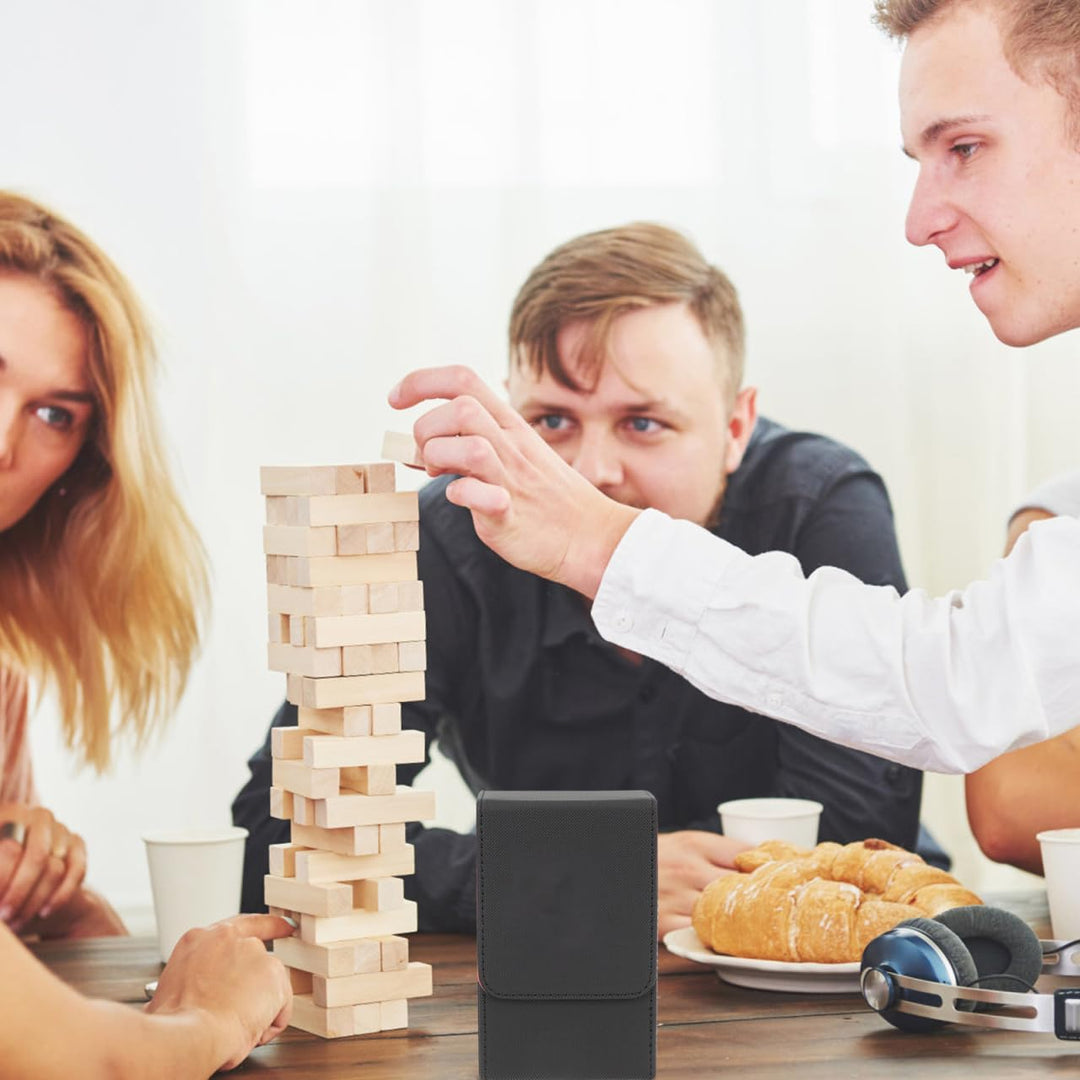 TOPBATHY Spielkartenhalter Inhaber Einer Pokerkarte PU Tarot Cards Storage Box Tragbare Tarotkartenb