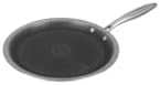Kasanova 1 DREIPLAGIGE CRÊPIERA CM28 MIT 3 SCHICHTEN, Edelstahl Aluminium, Silber/Schwarz