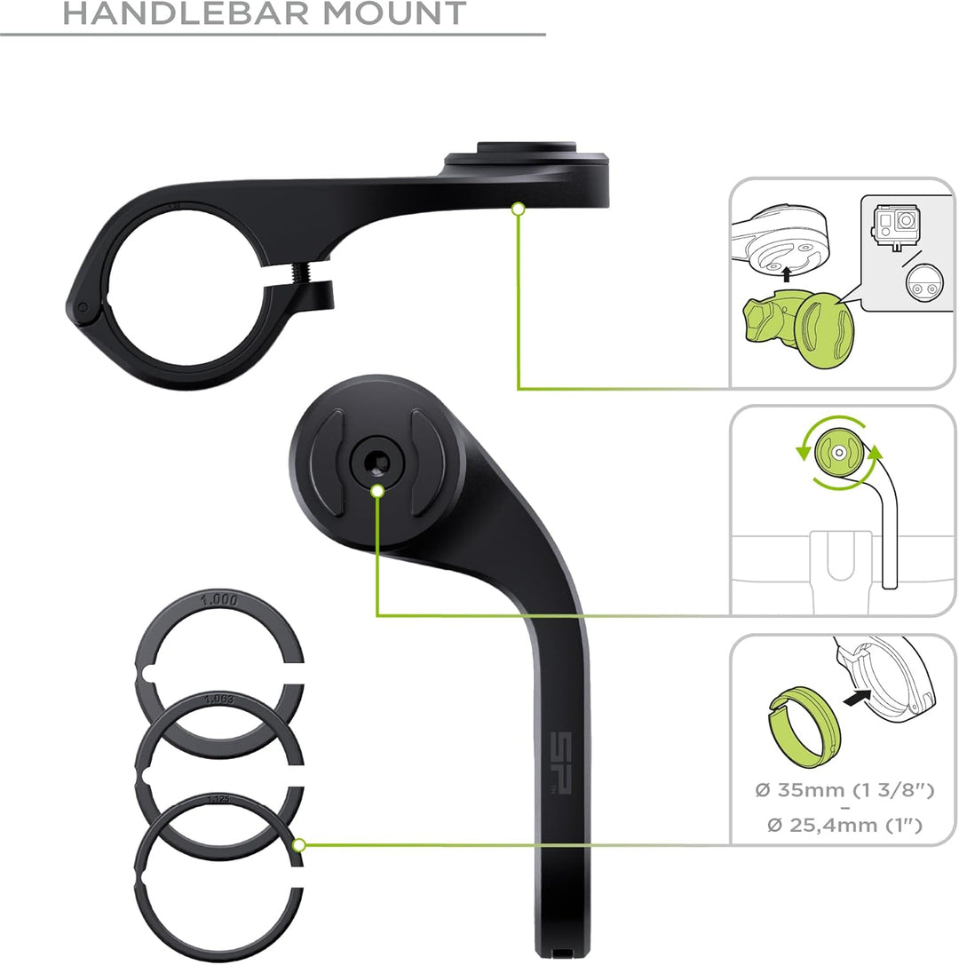 SP CONNECT Road Bike Bundle kompatibel mit iPhone 15 |SPC+|Handyhalter für Road Bike| Fahrrad Handy