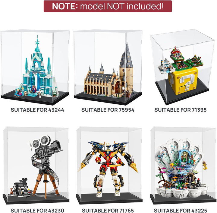 Nynelly Acryl-Vitrine, transparente Acryl-Vitrinen für Lego 75954,76989, Acryl-Boxen für Präsentatio