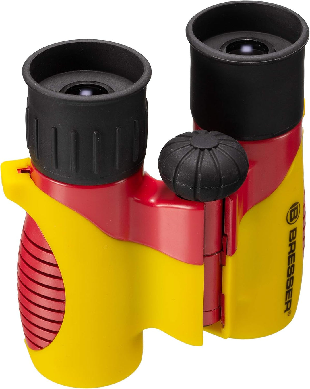 Bresser Junior Kinderfernglas 6x21 Schwarz-Rot-Gold mit gummierter Oberfläche, Dioptrienausgleich, M