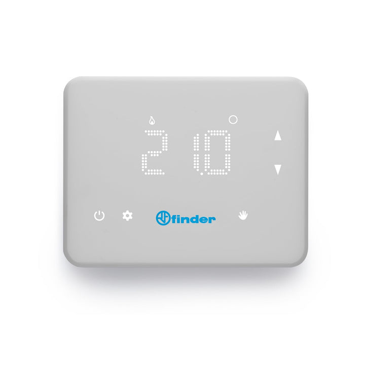 finder Digitaler Chronothermostat Typ 1C9190030W07 - Serie 1C Finder, Superficie Bianca Opaca