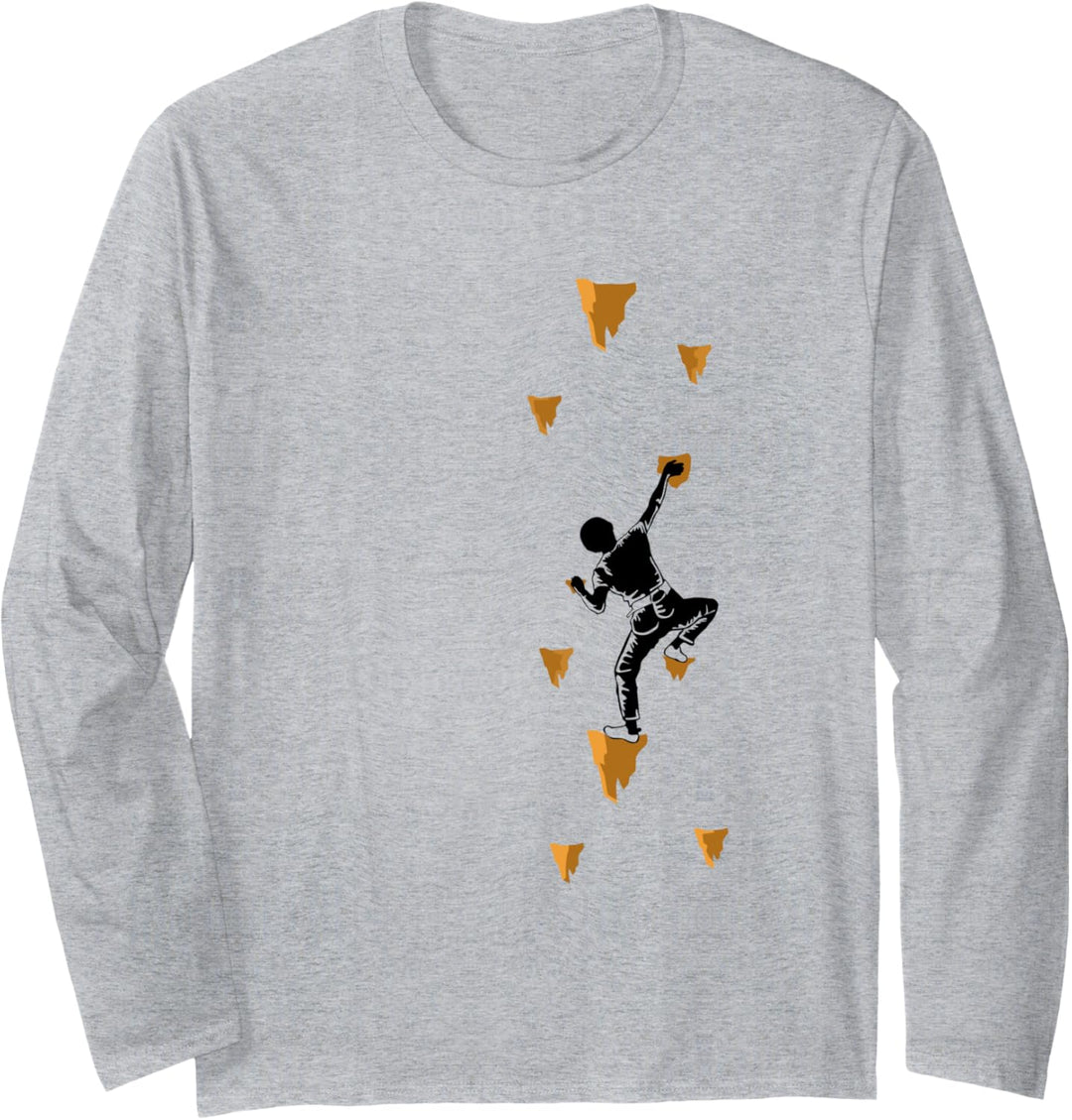 Klettern Wandkletterer Bergsteiger Langarmshirt