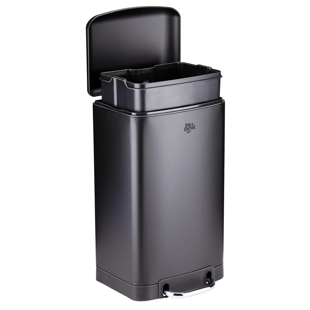 Dirt Devil Tretmülleimer 20L – Mülleimer Küche mit Soft Close – Abfalleimer aus Edelstahl – Herausne
