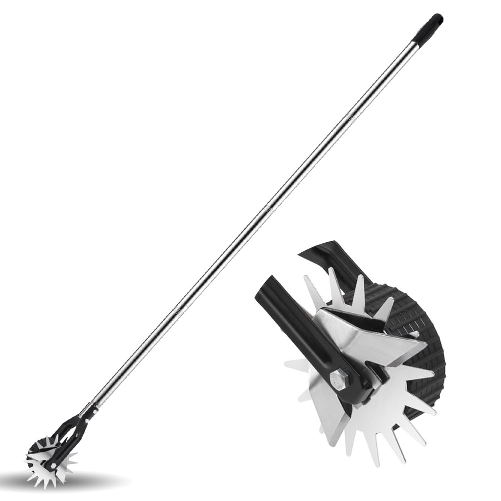Rasenkantenschneider mit Stiel Rasenschneider auf Rollen Kantentrimmer Kantenmesser Rasenkantenschne