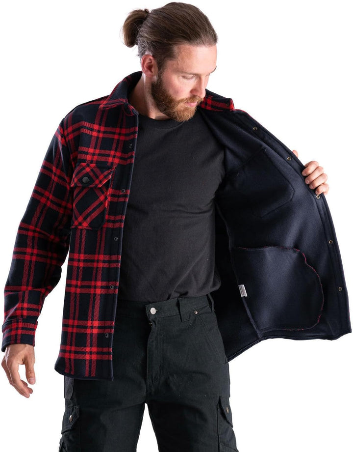 orgnatur® - Hemdjacke Milan - Kariertes Arbeitshemd  aus Bio-Baumwolle - Hemd im Holzfäller-Look - r