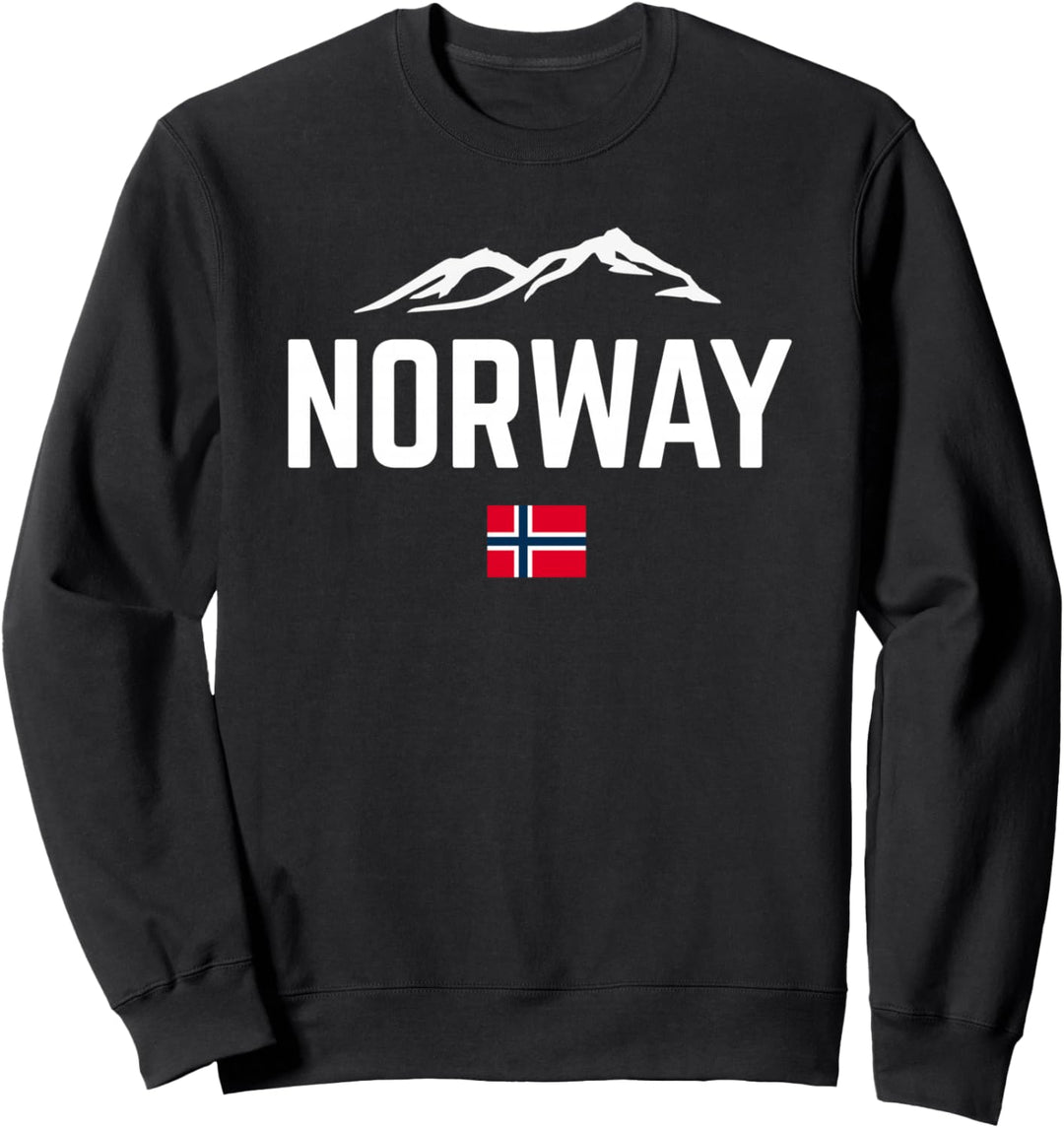NORWEGEN NORWAY Flagge Berge | Damen Herren Kinder Sweatshirt