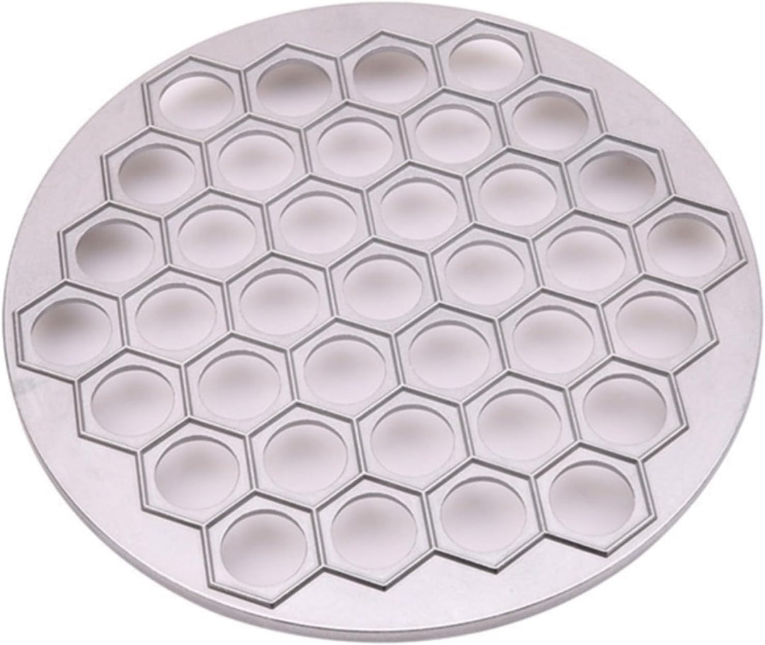 Ravioli-Knödelform, russischer Pelmeni-Maker, 37 Löcher, Metall-Ravioli-Macher, Pelmeni-Fleischknöde