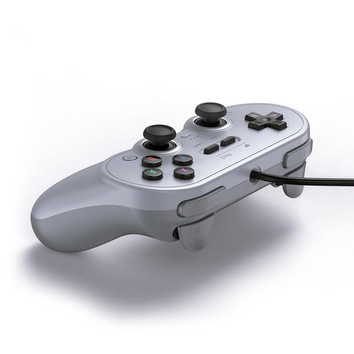 8Bitdo Pro 2 Wired USB Controller for SwitchPCmacOSAndroidSteam & Raspberry Pi (Grey Edition) Single
