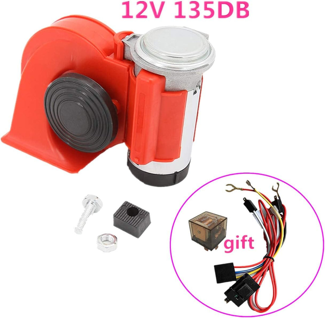 YIYIDA Auto air horn 135DB dual trompete super laute schnecke elektrische pumpe sirene, Lautsprecher