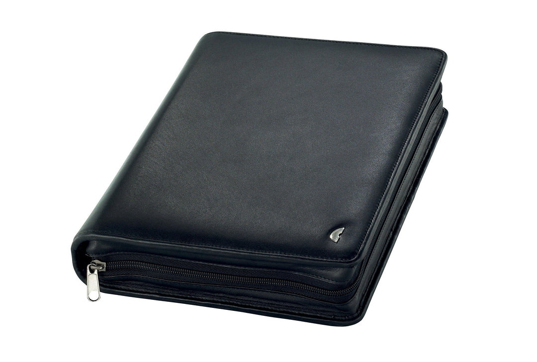 Chronoplan 50102 nachfüllbarer Terminplaner / Organizer / Terminkalender Mappe aus Premium Rindnappa