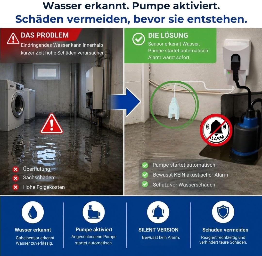 Schabus 300218 SHT 218 Wassermelder (b x h x t) 57 x 121 x 38 mm