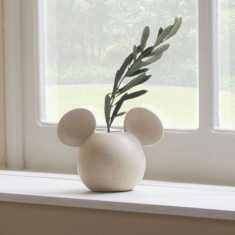 Disney Home Mickey Mouse Vase aus Keramik mit natürlichem Sprenkel-Design