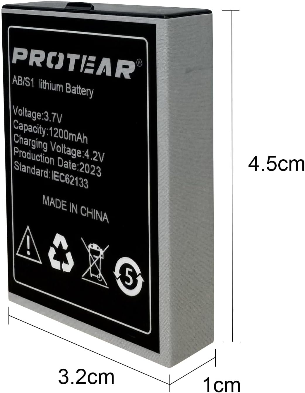PROTEAR Original Lithium-Akku, Packung für PROTEAR & INF PROTEAR wiederaufladbare Gehörschutzgeräte