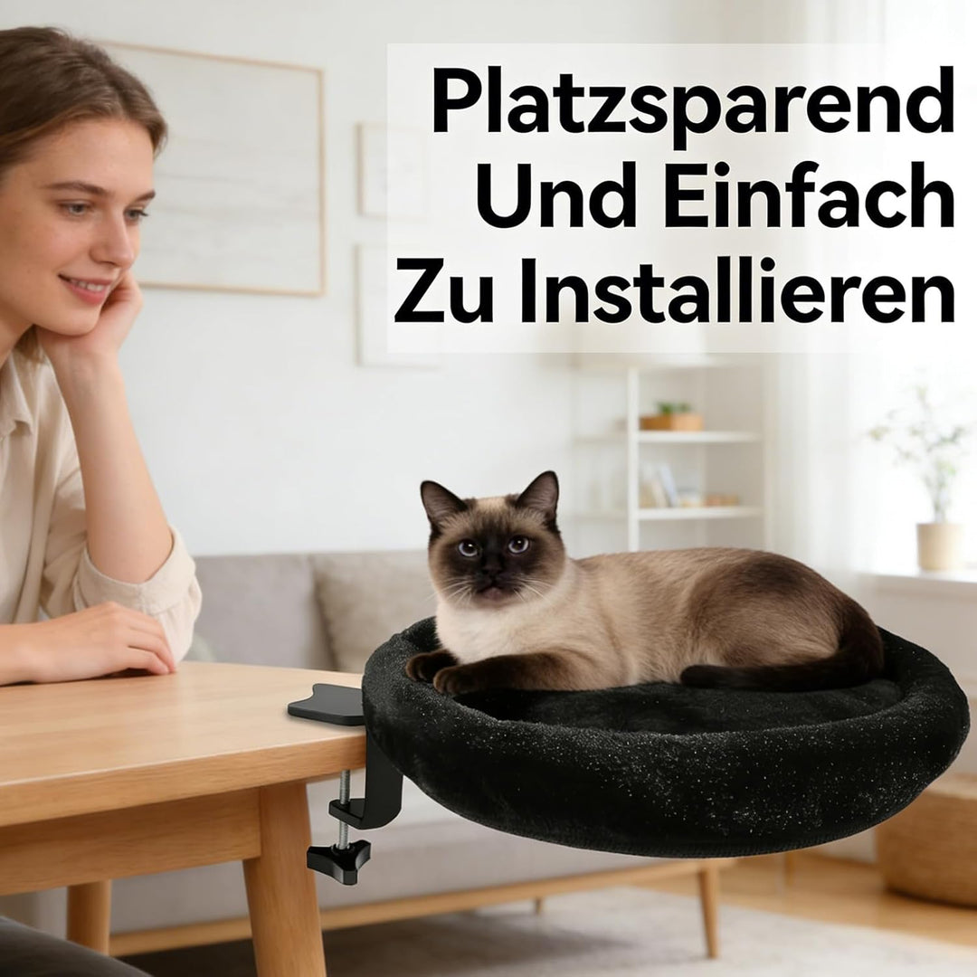 Katzenbett Schreibtisch, Katzenspielzeug Hängebett, Katzenliege Katzen Hängematte für Kratzen, Katze