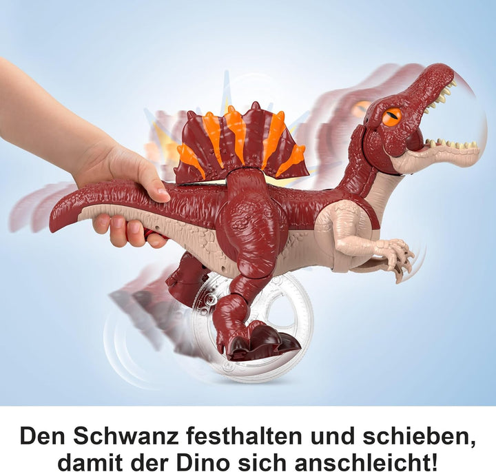 Fisher-Price Imaginext Jurassic World: Die Wiedergeburt Dinosaurier-Spielzeug, sprintende Spinosauru