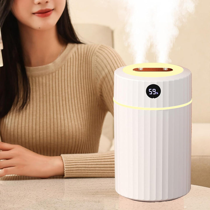 Humidifier, 360° Rotating Nozzle Cool Mist Humidifier, Mini-Luftbefeuchter mit 2 einstellbaren Nebel