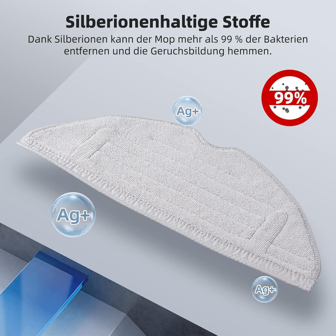 8 Stück Wischtücher für Roborock S8/S8+/S7 MaxV/S7 MaxV Plus/S7 MaxV Ultra/S7 Pro Ultra/S7/S7+ Saugr