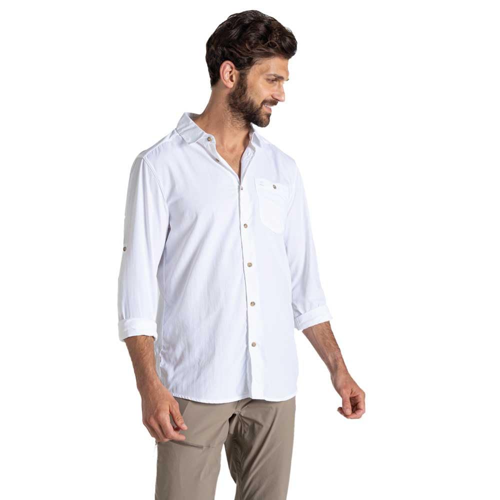 CRAGHOPPERS NosiLife Nuoro Langarm Hemd II XL Weiss, XL Wei&amp;