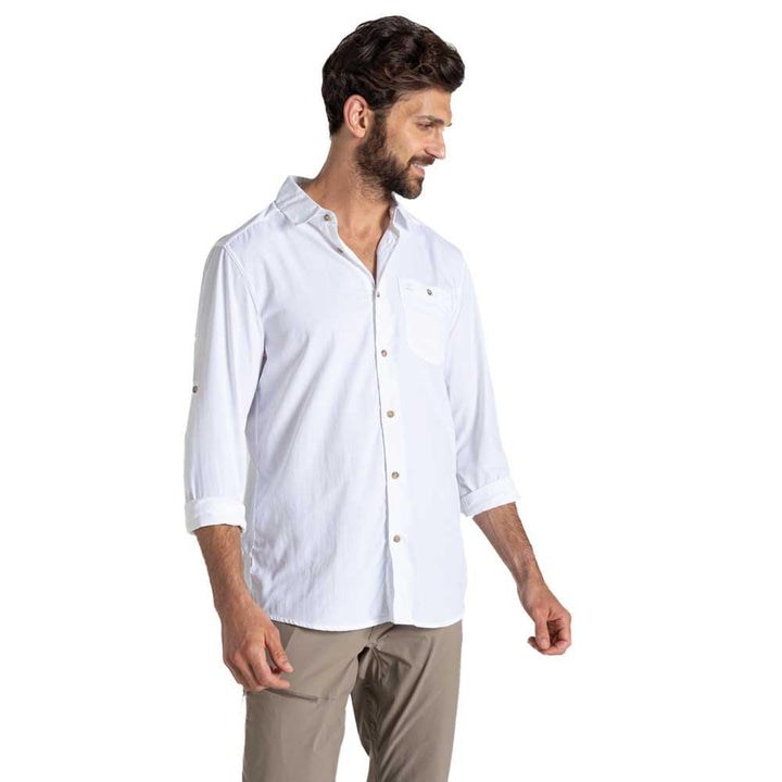 CRAGHOPPERS NosiLife Nuoro Langarm Hemd II XL Weiss, XL Wei&amp;