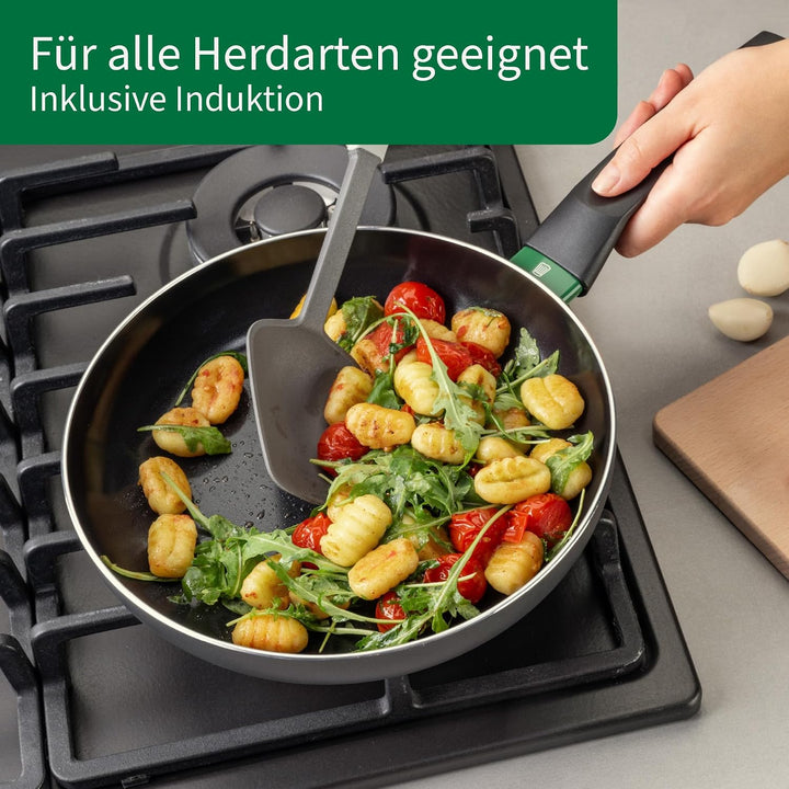 FACKELMANN Chefkoch Aluminium-Pfanne Ø24 cm Bielefeld mit Keramik-Antihaft-Beschichtung – Bratpfanne