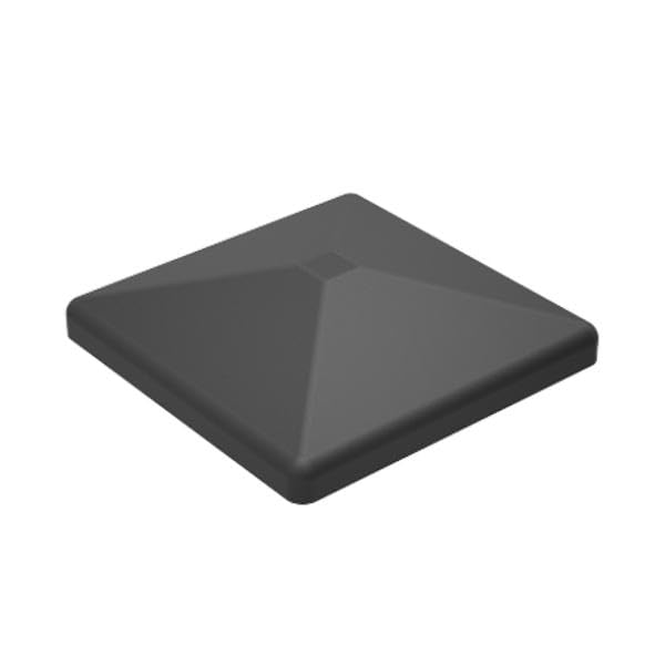 Sellon24 Aluminium Pfostenkappe 100x100 mm RAL 7016 Anthrazit Zaunpfosten Abdeckung