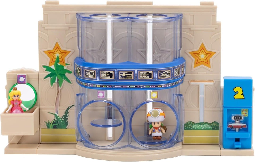 Der Super Mario Galaxy Movie – Gateway Galaxy Diorama-Set mit 3,8 cm grosser Prinzessin Peach- und e