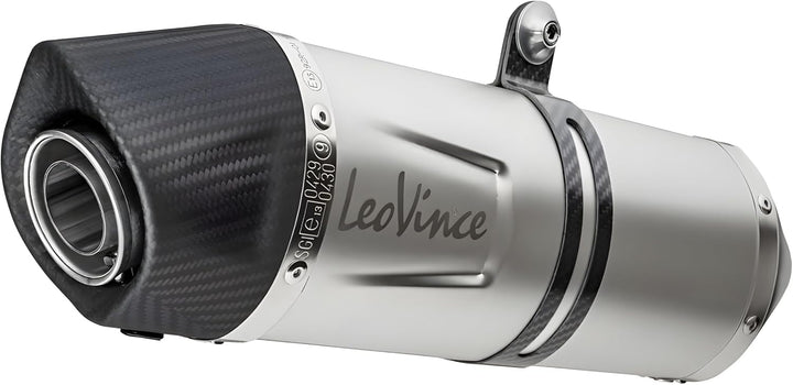Endschalldämpfer LeoVince SLIP-ON SBK LV ONE EVO, Edelstahl, Carbon Kappe, mit Zulassung für Husqvar