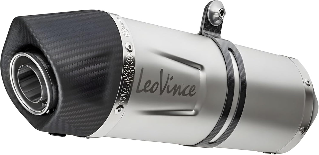 Endschalldämpfer LeoVince SLIP-ON SBK LV ONE EVO, Edelstahl, Carbon Kappe, mit Zulassung für Honda N