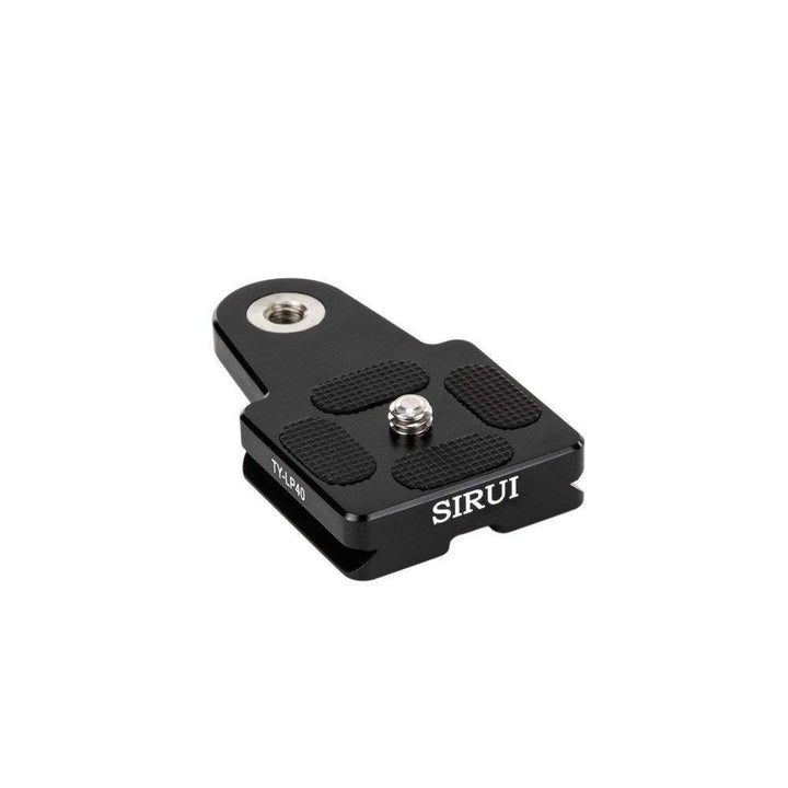 Sirui TY-LP40 Kameraplatte für Tragegurt (mit Gewinde für Kameragurtschraube, gummiert) schwarz, TY-