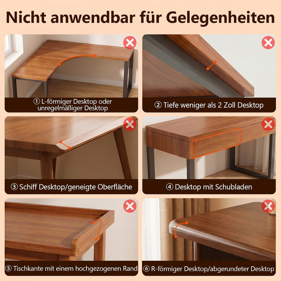 Ergonomische Handgelenkauflagen, Holz Schreibtisch Verlängerungsplattform, Grösse 8,26 * 7,63 Zoll,
