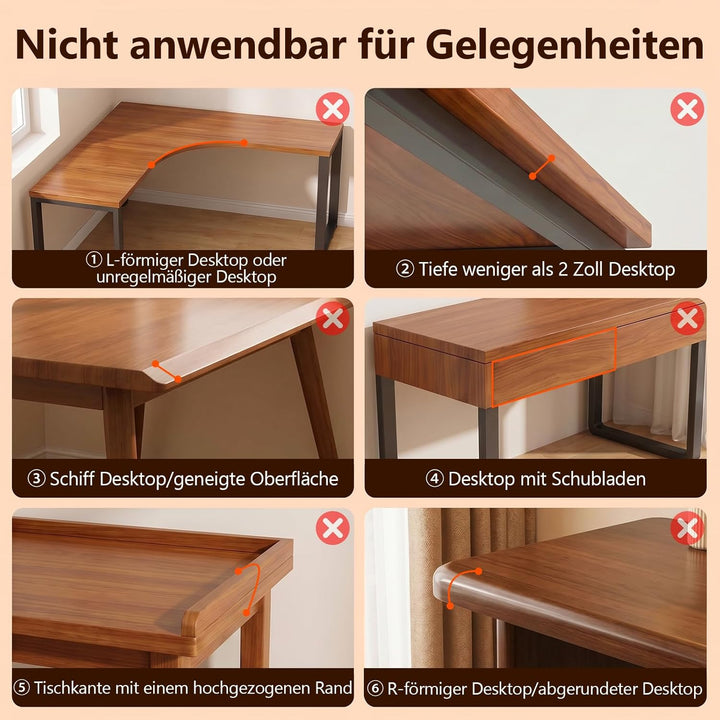 Ergonomische Handgelenkauflagen, Holz Schreibtisch Verlängerungsplattform, Grösse 8,26 * 7,63 Zoll,