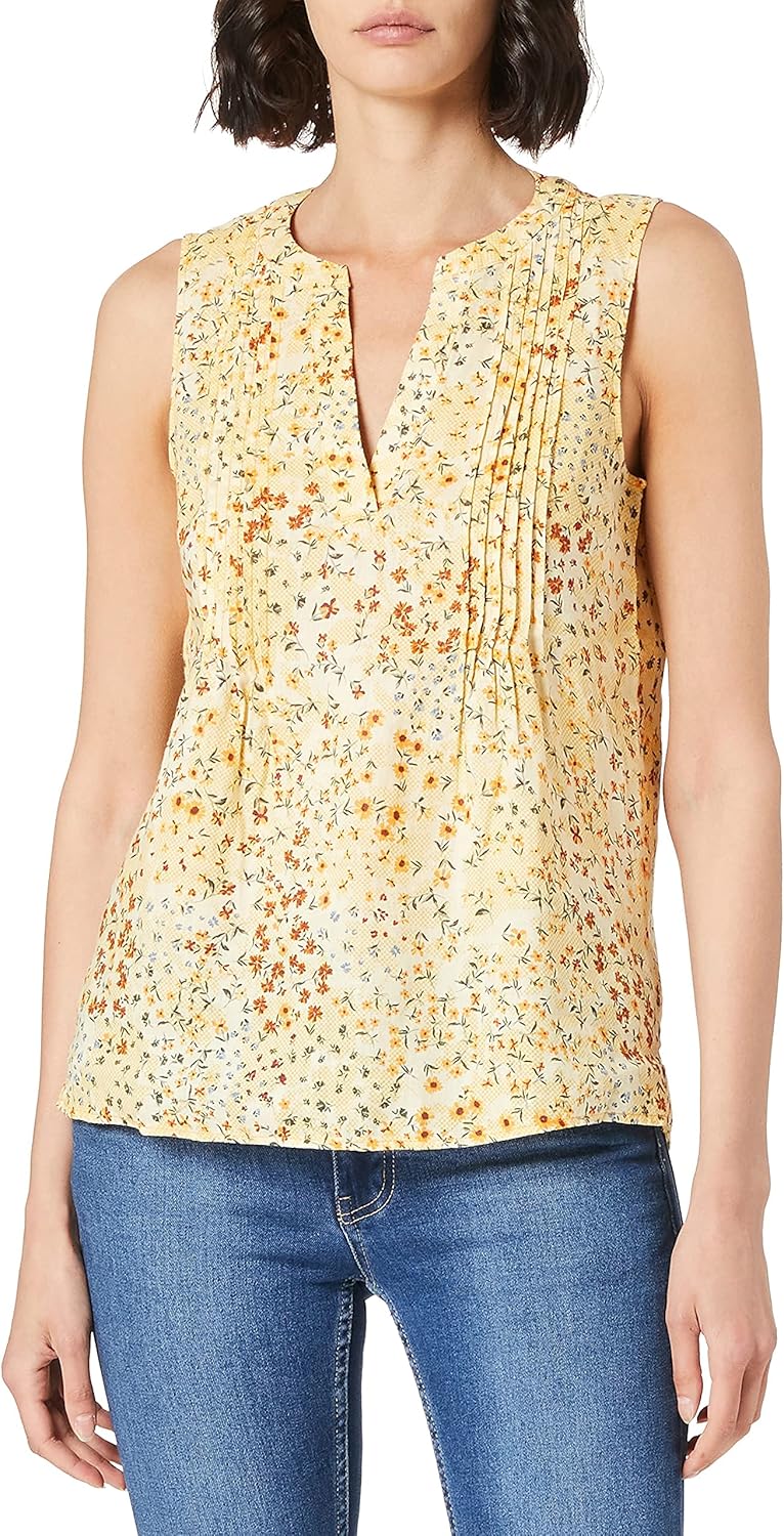 s.Oliver Damen 120.10.105.10.100.2100042 Bluse, 34 10a5 Gelb