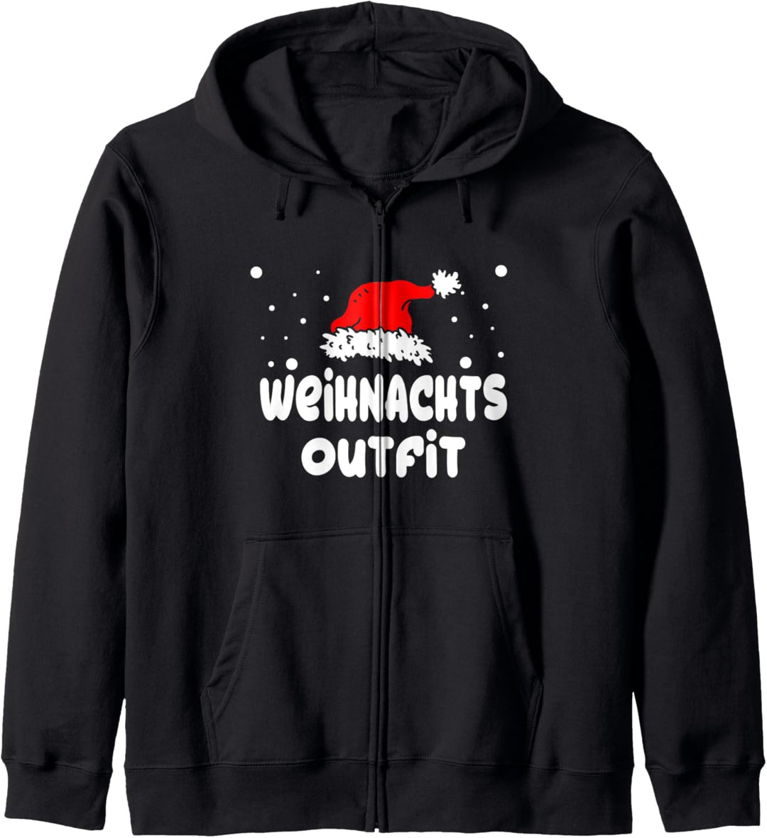 Weihnachtsoutfit Christmas Weihnachten Weihnachtsmannmütze Kapuzenjacke