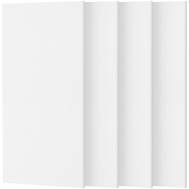 TONOR Gross Akustikpaneele Selbstklebend, 4 Pack 112x55 cm Schallschutzplatten Akustikplatten für Wa