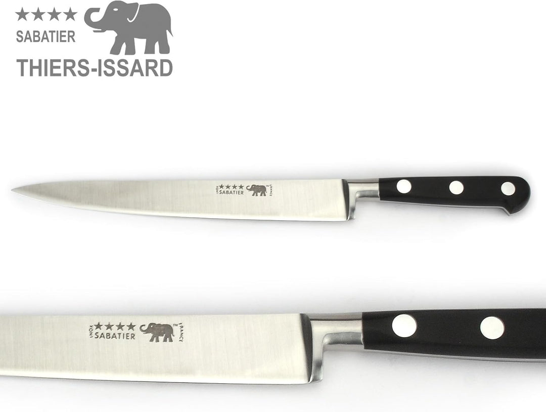 Thiers-Issard Sabatier Filetiermesser Küchenmesser Messer - Klinge 20 cm - Griff Nylon schwarz - Dur